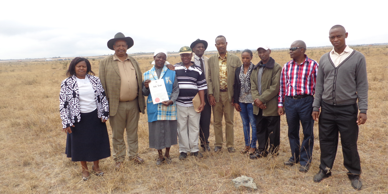 Kenya Fuel & Bark Supply Plc board members inspecting company land, 2019