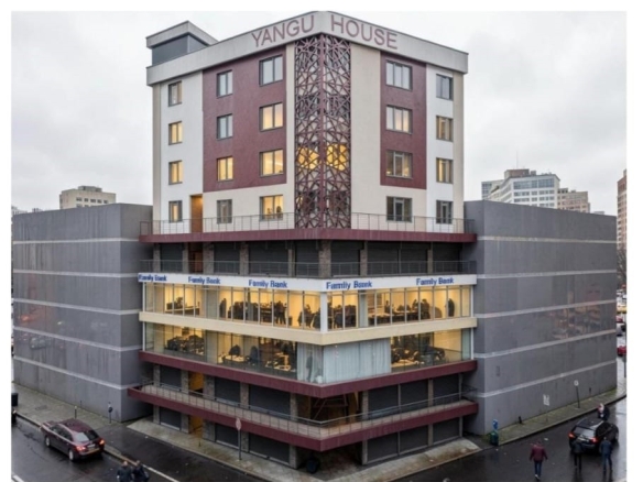 Yangu House, a ten-storey redevelopment in downtown Nairobi, nearing completion in 2026